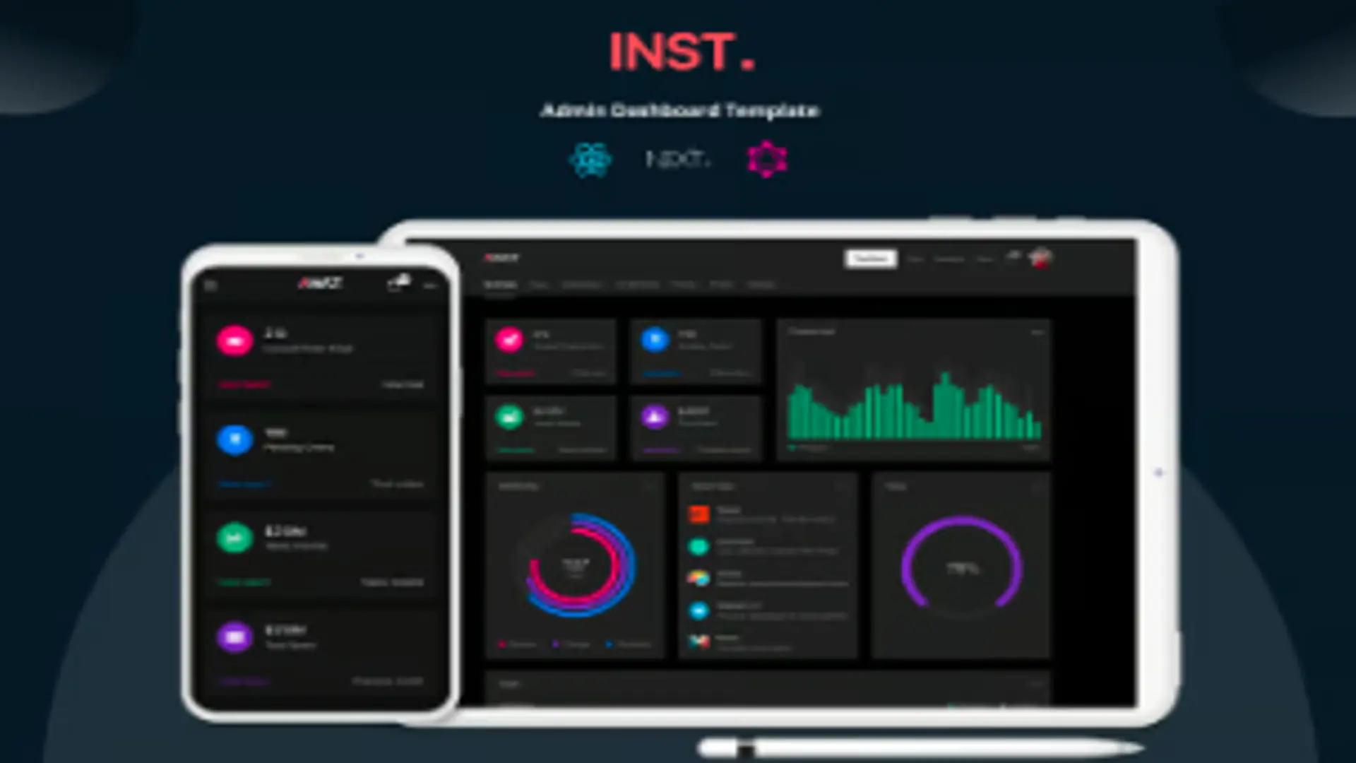 Inst - React Admin Template with GraphQL